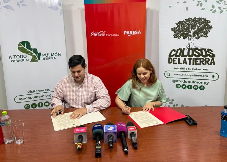 Alianza Estratégica entre Coca-Cola Paresa y A Todo Pulmón Paraguay Respira 